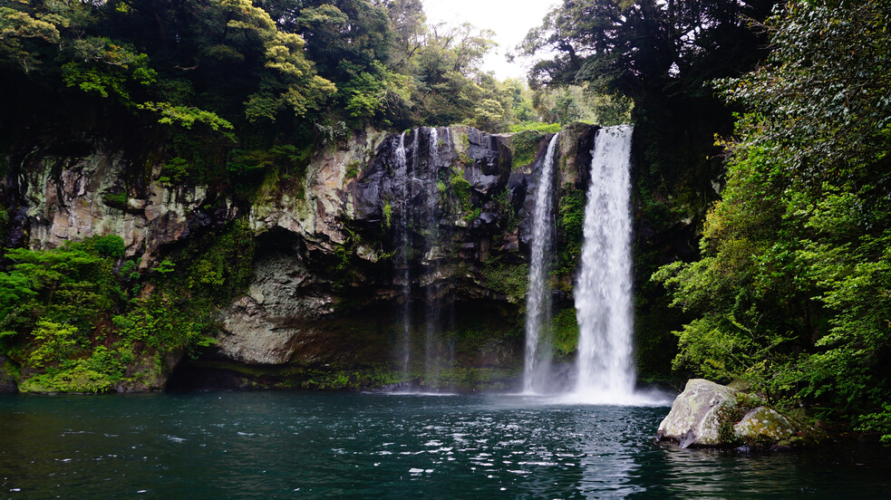 Waterfalls in Jeju Island