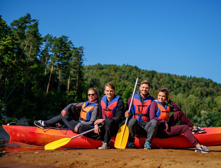 Group of People Wearing Life Jackets